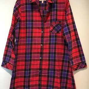 Victoria's Secret Red Flannel Sleepshirt Small